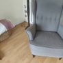 ikea strandmon chair and footstool Image 3