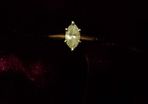 Solitaire Marquise half carat diamond engagement ring