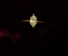 Solitaire Marquise half carat diamond engagement ring