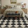 Rugs Living Room Area Rug 200x300cm Black Bedroom Large Checkered Carpet Washable Non Slip Lounge Office Dining Room Soft Low Pile Modern Geometric Carpets Image 6