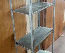 IKEA HYLLIS Galvanised Shelving Unit 60x27x140 cm - 4 Shelves, Indoor/Outdoor Storage
