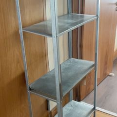 IKEA HYLLIS Galvanised Shelving Unit 60x27x140 cm - 4 Shelves, Indoor/Outdoor Storage
