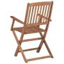 Folding Garden Chairs 6 pcs Solid Acacia Wood Image 4