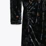 ZARA PRINTED VELVET Short dress with high collar Image 2