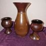 Vintage Australian Bendigo Pottery wine goblets and carafe Image 7