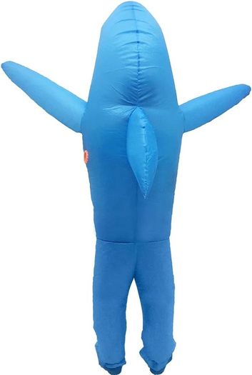 Inflatable Costume Adult Shark Costume-Inflatable Shark Costume Funny Dress Party Costume for Adult Halloween Inflatable Costume Blue (FREE SHIPPING)
