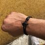 Black Anchor Bracelet unisex Image 4