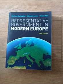 Book - Representative Government in Modern Europe