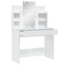 Dressing Table with LED Lights White 96x40x142 cm Image 3