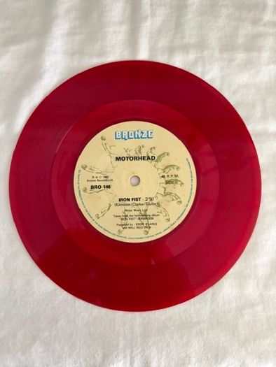 Iron Fist - Motorhead [Vinyl 7", Red Pressing]