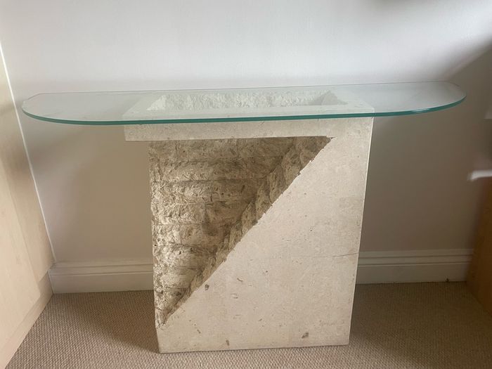 Matching hall table and mirror