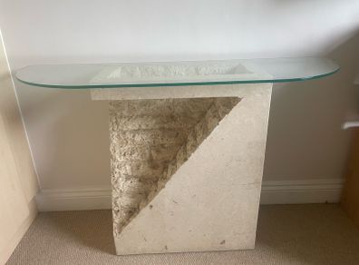 Matching hall table and mirror