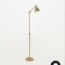 Neptune Antique Brass Floor Lamp Image 2