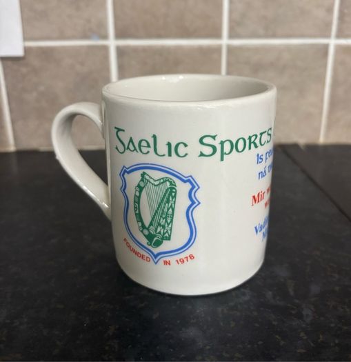Vintage Carrigaline Pottery Luxembourg GAA Mug