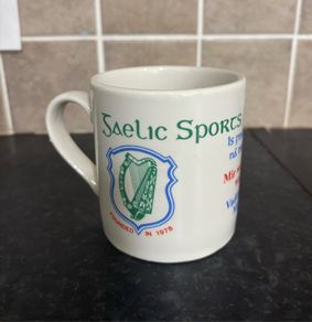 Vintage Carrigaline Pottery Luxembourg GAA Mug