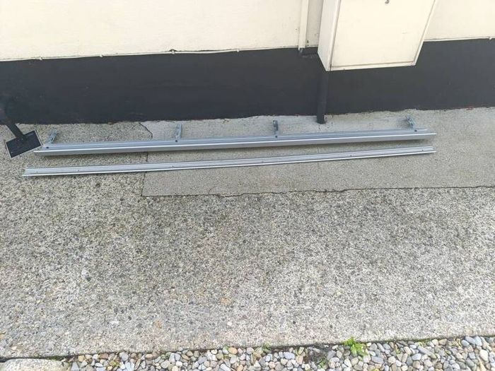 Mirrored wardrobe sliding doors with tracks height 223cmwidth760cm