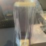 0.8L Soap Dispenser White & Transparent Image 3