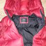 Bershka dark red padded jacket with hood size UK S Image 6