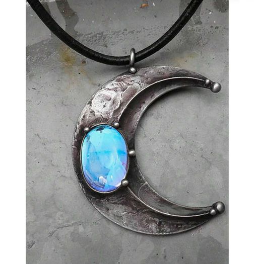Witchy Moon Necklace - nice gift idea + matching earrings available