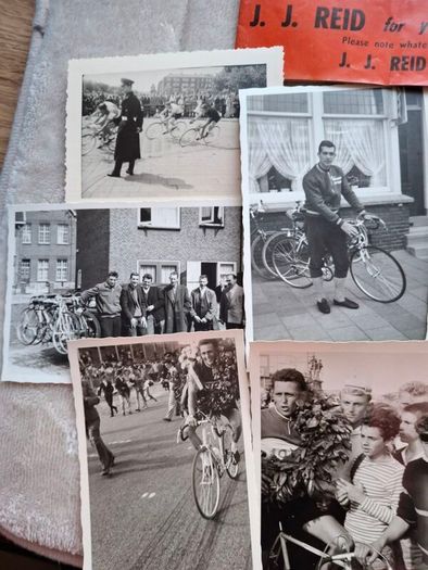 Vintage Cycle Race Tour De France MEMORABILIA PHOTOS &, Negatives ,  FOOD BAG , PROGRAMMES phoenix Park Dublin 1961 , Even 1962 Licenses of a competitor   LAST ONE OF TWO SETS  !