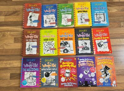 15 x Diary of a Wimpy Kid books