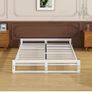 Double Bed Frame,4ft6 Floor Bed Frame Double Bed Base with Reinforced Steel Slats Image 8