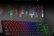 New iMICE AK-800 USB Wired LED Backlit Suspended Round Cap Gaming Keyboard.