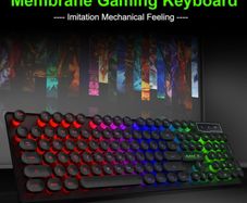 New iMICE AK-800 USB Wired LED Backlit Suspended Round Cap Gaming Keyboard.