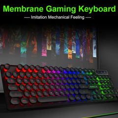 New iMICE AK-800 USB Wired LED Backlit Suspended Round Cap Gaming Keyboard.