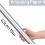 NEW - High quality Gold or Silver Metallic Paper - 43cm/10m Image 3