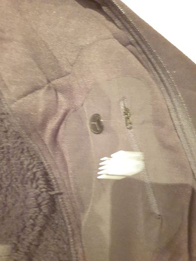 black new balance fleece sherpa lined small jacket