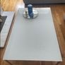 white glass table Image 2
