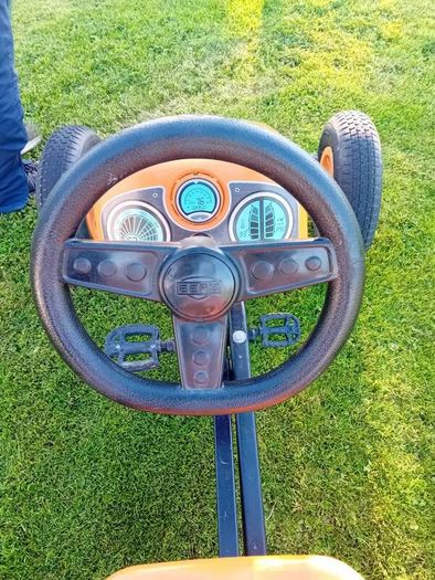 Orange BERG go-kart