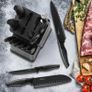 Brand New Knife Set, 15 Pieces Kitchen Knife Set with Professional Knife Sharpener Rod Image 5