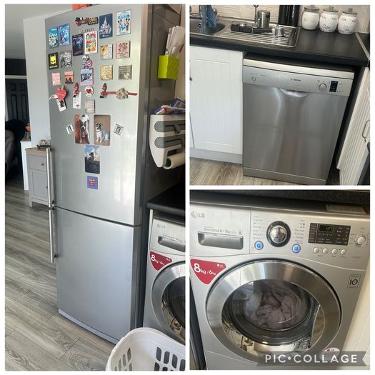 fridge freezer-dishwasher-washing machine