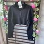 jumper Bnwt Zara navy cropped jumper with button neckline size small Image 2