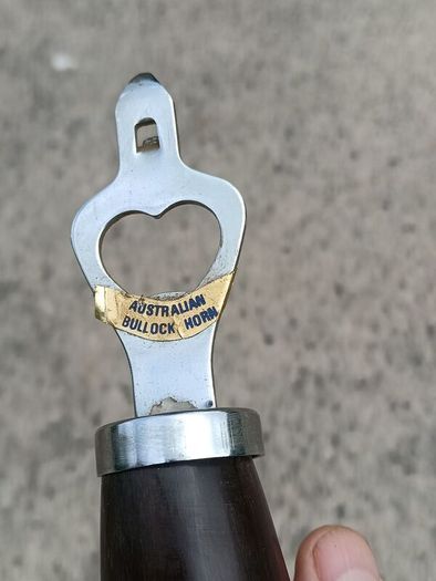 12 Inch Australian Bull Horn Bottle Opener