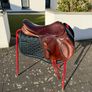 Berney's Grand Prix Olympic Saddle - 17in, Havana Brown, MW Image 2