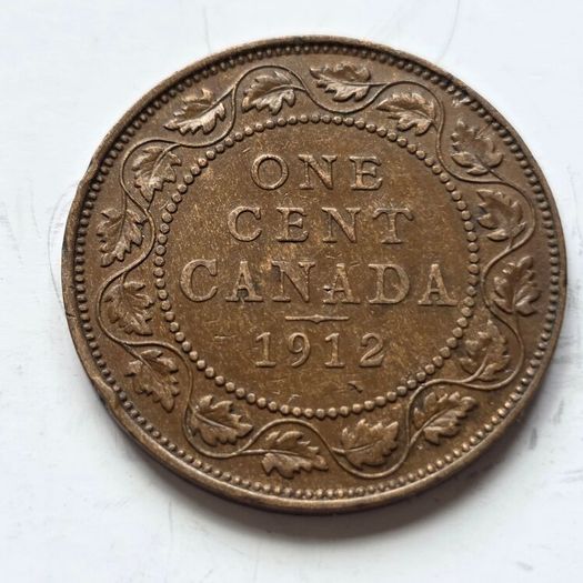 1912 Canada Large Cent Copper Coin - King George V Era