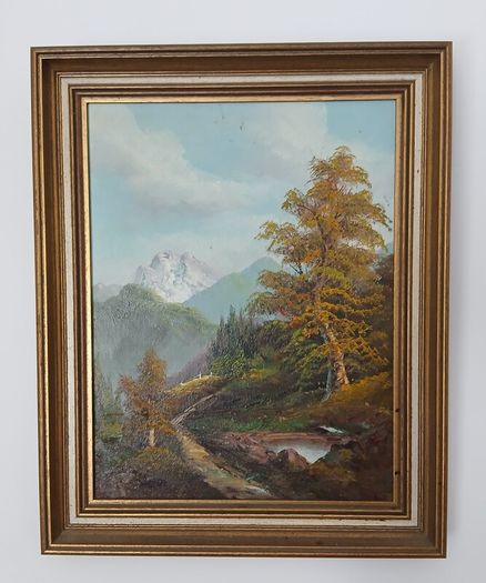 Vintage Oil Painting by L Parkinson