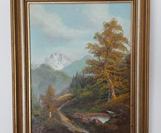 Vintage Oil Painting by L Parkinson