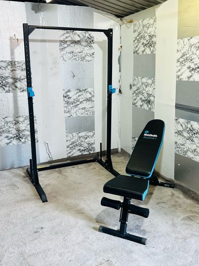 Squat Rack Adjustable Weight Bench