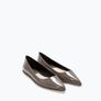 Zara Decorative Zip detail in Olive Green Image 2