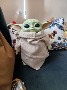 Star Wars Mandalorian Grogu Baby Yoda Mattel Plush 11" Figure 2020 Doll