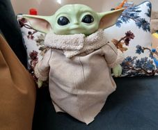 Star Wars Mandalorian Grogu Baby Yoda Mattel Plush 11" Figure 2020 Doll