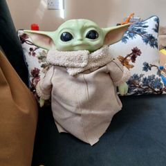 Star Wars Mandalorian Grogu Baby Yoda Mattel Plush 11" Figure 2020 Doll