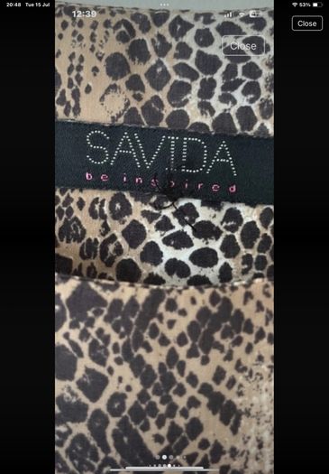 tunic top savida animal print tunic top size 12