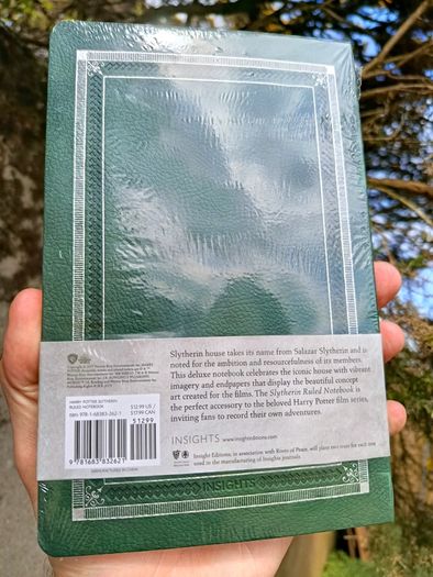 Harry Potter 2017 Slytherin Logo Ruled Notebook 21 x 13 cm Green J. K. Rowling