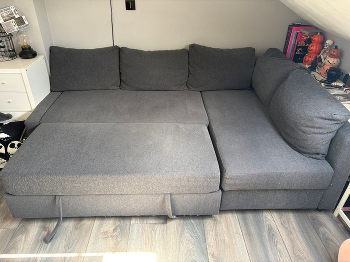 FRIHETEN corner sofa-bed with storage