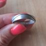 Silver 925 ring rounded square size R1/2 Image 2